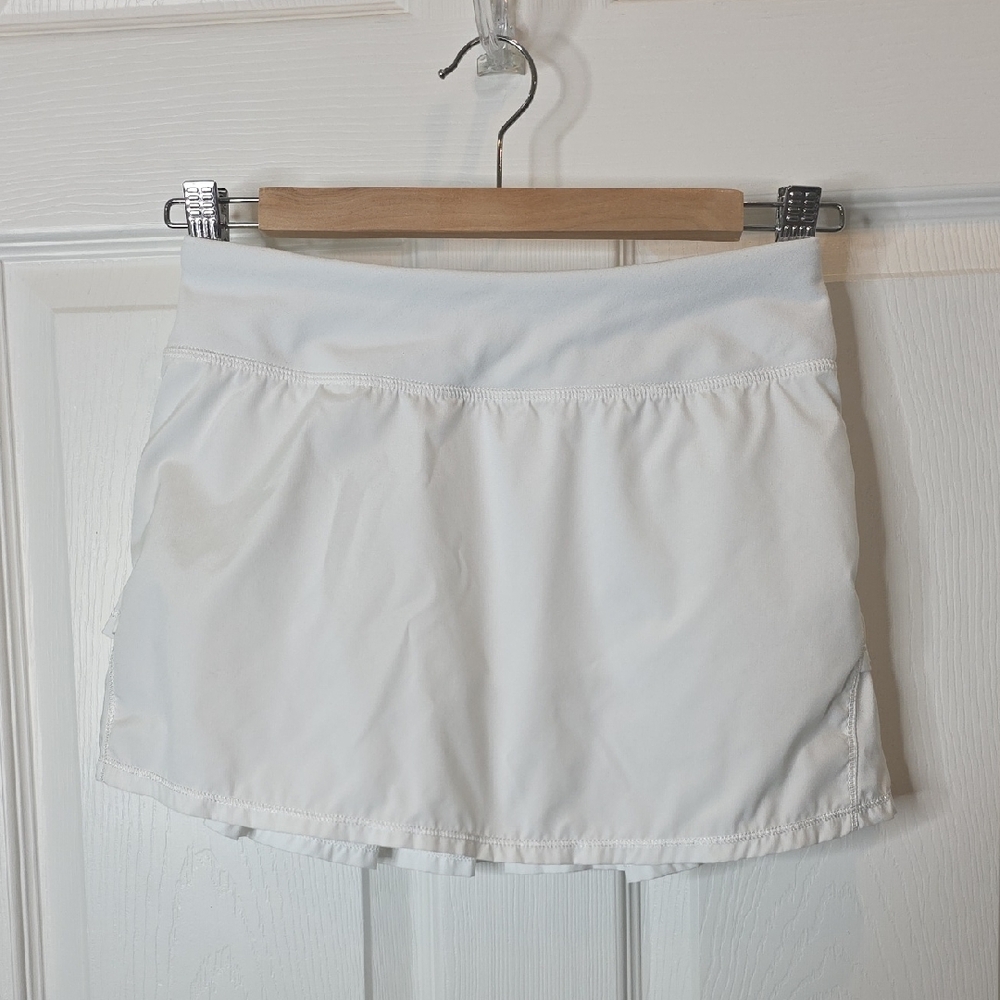 Ivivva by Lululemon Set the Pace White Skort/Skirt, Girls Size 12